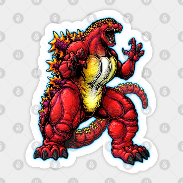 Trendmasters Supercharged Godzilla (repaint version) Trendmasters